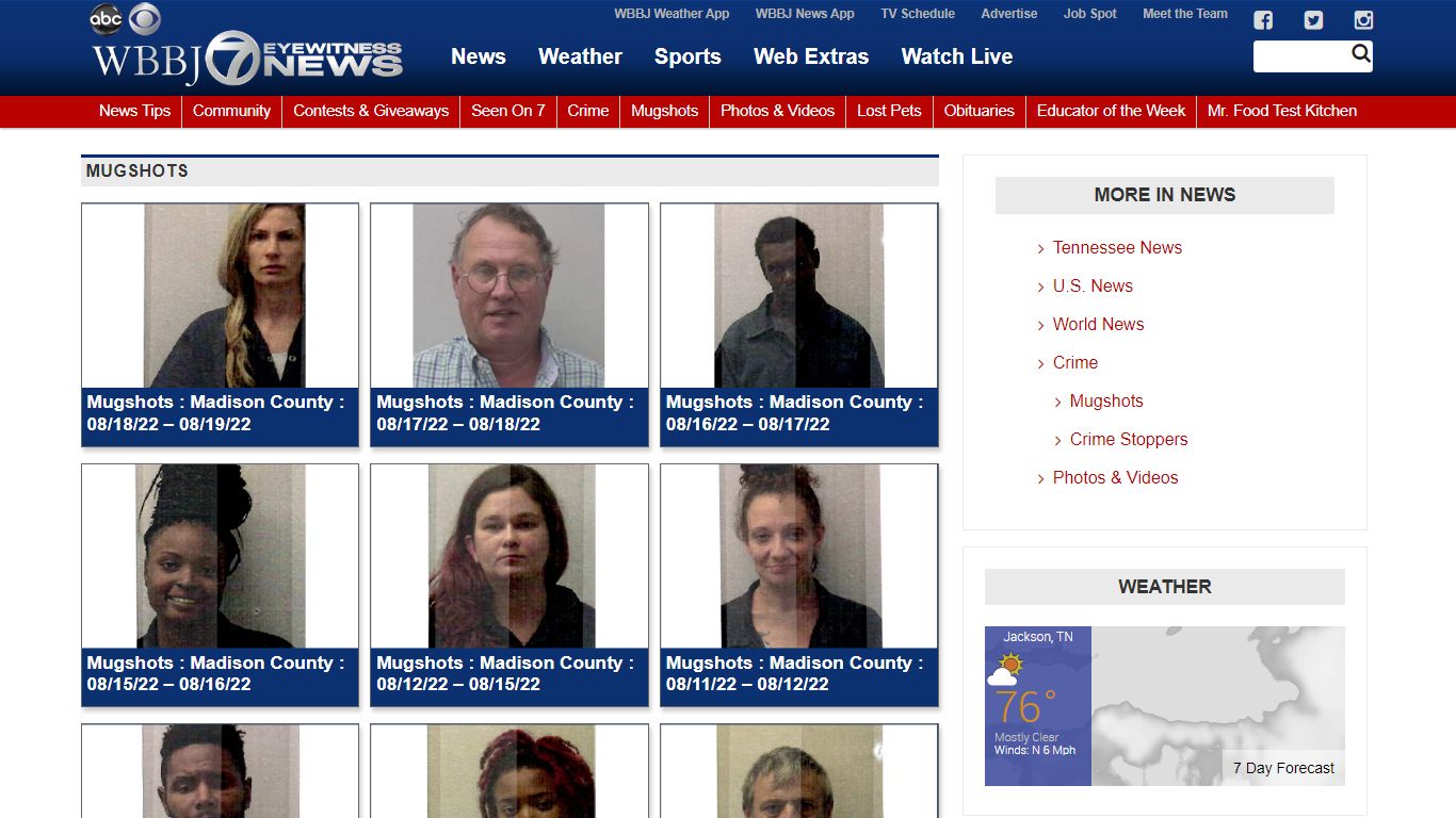 Mugshots - WBBJ TV